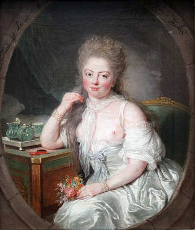 Young Woman in a Negligee by Anna Dorothea Therbusch